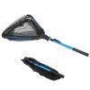 Collapsible Fishing Nylon Landing Net with Telescoping Pole Handle Lightweight Aluminum Fish Net Easy Catch and Release for Freshwater or Saltwater