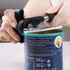 Stainless Steel Can Opener - Multifunctional Kitchen Gadget for Effortless Opening of Cans, Smooth Edge Safety Can Opener, Ergonomic Soft Grips Handle