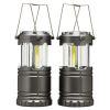2 Pack Portable Outdoor LED Lantern Camping Lanterns, Water Resistant Emergency Tent Light