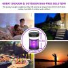 Solar Mosquito Killer Lamp, 4 Light Modes Solar Bug Zapper Outdoor Mosquito Zapper With Waterproof Camping Lantern