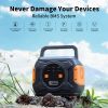 (320W) Portable Power Station; Flashfish Solar Generator Backup Power With LASHFISH 18V/100W Foldable Solar Panel