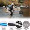 Collapsible Fishing Nylon Landing Net with Telescoping Pole Handle Lightweight Aluminum Fish Net Easy Catch and Release for Freshwater or Saltwater