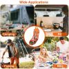 19Pcs Camping Cooking Utensil Kit / Portable Picnic Cookware / Outdoor Kitchen Equipment / Gear for Campfire Barbecue / Appliances with Storage Bag