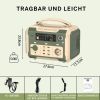 (500W) Portable Power Station - Solar Generator Power Pack Battery Lithium Backup Power Supply with 2 AC Outlets;  Emergency LED Light for Outdoor