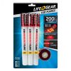 Life Gear - LED 3-Pack Emergency Road Flares, Reusable Safety Glow Stick with Flasher & Magnetic Bases - Batteries Included (Glow Red)