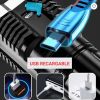 Multi-function LED Display Flashlight; 4-Mode Brightness Adjustment For Outdoor Emergency Use