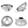 Canning Funnel Stainless Steel Wide Mouth Canning Funnel Hopper Filter Leak Wide-Mouth Can for Oil Wine Kitchen Cooking Tools