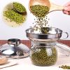 Canning Funnel Stainless Steel Wide Mouth Canning Funnel Hopper Filter Leak Wide-Mouth Can for Oil Wine Kitchen Cooking Tools