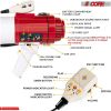 60Watt - 5 Core Professional Megaphone Bullhorn Speaker, Battery Power 1200 Ft Range Loudspeaker W Siren, Ergonomic Handle