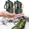 Emergency Foil Ivy Sack | Camouflage Emergency Sleeping Bags Waterproof Thermal Emergency Blanket Bivy Sack for Outdoor Camping Hiking Camouflage