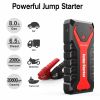 DBPOWER G16 2000A 20800mAh Portable Car Jump Starter(UP to 8.0L Gas/6.5L Diesel Engines) 12V Auto Lithium-Ion Battery Booster with Smart Clamp Cables