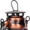 Lot of 4 - Hurricane Kerosene Oil Lantern Emergency Hanging Light Lamp - Brass - 8 Inch