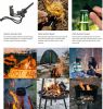 Survival Fire Steel, Flint Striker, Steel Scraper, Outdoor Emergency Survival Tool for Travelling Camping Hiking (Butterfly)