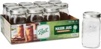 Ball Canning Wide Mouth Quart (32 ounces) With Lids and Bands - (Case Of 1) - 12 Count