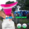 4 Piece Portable Women/Men Urination Device & Bag, Standing up Pee Funnel, Silicone Reusable Collapsible Urine Cup, Car Outdoor Camping Travel