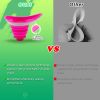 4 Piece Portable Women/Men Urination Device & Bag, Standing up Pee Funnel, Silicone Reusable Collapsible Urine Cup, Car Outdoor Camping Travel
