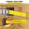 VEVOR E Track Ratchet Strap, 18PCS 2" x 15' E-Track Straps 4400 LBS Breaking Strength, with Polyester Webbing & Spring Fitting & Ratchets