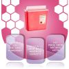 Pack of 5 Translucent Red Sharps Container with Biohazard Symbol 10.5 x 4.75 x 10.75 Sharps Disposal Container with Locking Lid