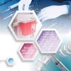 Pack of 5 Translucent Red Sharps Container with Biohazard Symbol 10.5 x 4.75 x 10.75 Sharps Disposal Container with Locking Lid