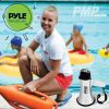 Pyle Battery-Operated Compact and Portable Megaphone Speaker with Siren Alarm Mode (Silver)