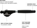 Stainless Steel Can Opener - Multifunctional Kitchen Gadget for Effortless Opening of Cans, Smooth Edge Safety Can Opener, Ergonomic Soft Grips Handle