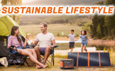 KingBoss Portable 120w Solar Panel High Efficiency Waterproof; Multiple Outputs and Adjustable Kickstands; Foldable Design for Optimal Solar Coverage