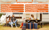 KingBoss Portable 120w Solar Panel High Efficiency Waterproof; Multiple Outputs and Adjustable Kickstands; Foldable Design for Optimal Solar Coverage