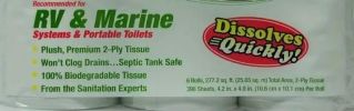 Thetford Campa-Soft RV & Marine Toilet Paper, Quick Dissolving - 6 Rolls