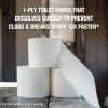 Scott Rapid-Dissolving Toilet Paper for RV's & Boats, 8 Double Toilet Paper Rolls