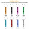 35Pcs Emergency Whistles Extra Loud Aluminum Alloy Whistle with Key Chain Ring for Camping Hiking Hunting Outdoor Sports Emergency Situations