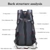 Outdoor Multi-functional 50L Backpack with Reduced Load Bearing for Hiking, Camping, Sports, Travel, and Mountaineering