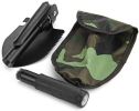1pc Portable Foldable Camping Shovel - Multifunctional Hiking Tool for Entrenching, Digging, and Cleaning