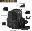 VOTAGOO Tactical Range Backpack Bag, Shooting Range Activity Bag For Handgun & Ammo, 3 Pistol Carrying Case For Hunting, Shooting