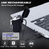 1pc Waterproof Windproof Lighter; USB Rechargeable Outdoor Dual Arc Lighter Flameless Plasma Lighters For Camping; Hiking; Emergency Survival