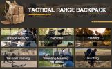 VOTAGOO Tactical Range Backpack Bag, Shooting Range Activity Bag For Handgun & Ammo, 3 Pistol Carrying Case For Hunting, Shooting