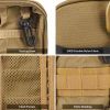 EDC (Every Day Carry) Pouch / Tool Pocket Organizer / MOLLE Tool Pouch For Men, Nylon Compact Organizer For Multitools