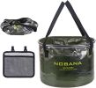 Outdoor Folding Portable Bucket Camping, Tavel, Hiking, Beach Days, Gardening, Car - (20 L  or 30 L)