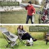 Portable Camping Rocking Chair 198LBS Weight Capacity Included Carry Bag High Back Rocker Chair For Patio Fishing Beach Lawn Travel