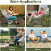 Portable Camping Rocking Chair 198LBS Weight Capacity Included Carry Bag High Back Rocker Chair For Patio Fishing Beach Lawn Travel