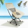 Portable Camping Rocking Chair 198LBS Weight Capacity Included Carry Bag High Back Rocker Chair For Patio Fishing Beach Lawn Travel