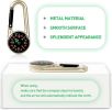 1pc Double-sided Multifunctional Camping Compass Carabiner; Outdoor Accessories