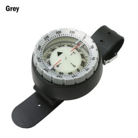 Waterproof Diving Compass 50m / 164.04ft ; Professional Wrist Compass - Outdoor, Sports, Survival, Hiking, Emergency (Color: Gray)