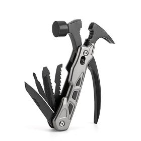 Multi-function Hammer Camping Gear Multi-tool, Portable, Outdoor Survival Gear, Emergency Life-saving Hammer, Escape Tool (Color: Gray)