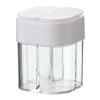 Four-in-one Spice Container; Portable for Camping, Transparent Seasoning Box with 4 separate chambers