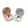 1pc Mini Portable Small Sewing Box - Emergency Travel, Household Sewing Kit with Thread, Scissors, Needles, Pins