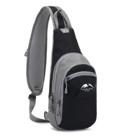 Sling Bag for Women & Men - Sling Backpack or Crossbody Bag - Chest, Shoulder, Back Bag (Color: Black)