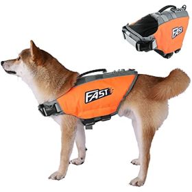 Dog Life Jacket; Reflective & Adjustable Pet Life Preserver Vest with Strong Buoyancy and Durable Rescue Handle for Swimming; Surfing; Boatin (size: M)