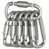 Aluminum D-Ring Locking Carabiner Light but Strong NOT for Climbing (Pack of 10)