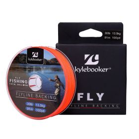 Kylebooker Fly Line - Backing Line 20/30LB * 100/300Yards Orange Braided Fly Fishing Line (Line Size: 30LB, Length: 100YDS)