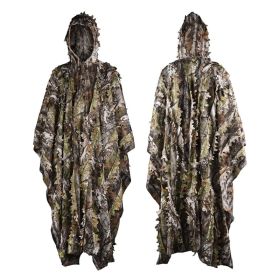 Kylebooker 3D Maple Leafy Hunting Camouflage Poncho Ghillie Suit, Sniper Clothing, Camo Cape / Cloak (size: XL/XXL)